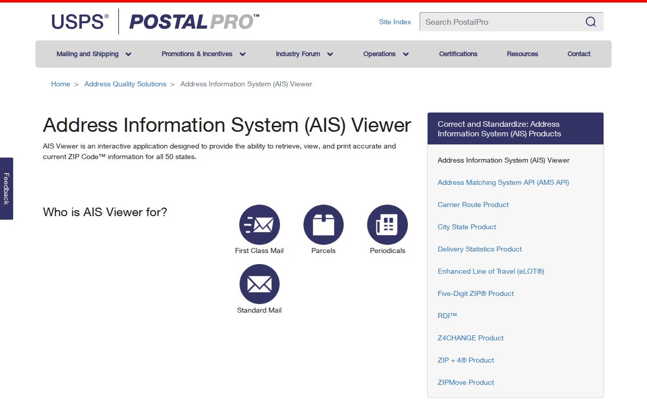 Melrose Park ZIP code directory USPS AIS Viewer
